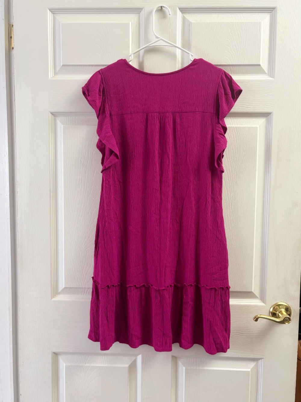 Women's Frye Purple Lace Boho Flowy Mini Dress - Picture 6 of 7